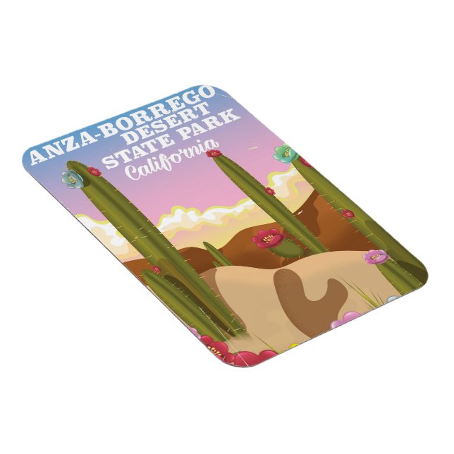 Anza-Borrego Wüste Staat Park Reiseplakat Magnet (Rechte Seite)