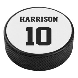 Anzahl der Schwarz-weißen individuelle Name für ve Eishockey Puck