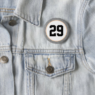 Anzahl der Schwarz-weißen Sportfarben des Schachbr Button