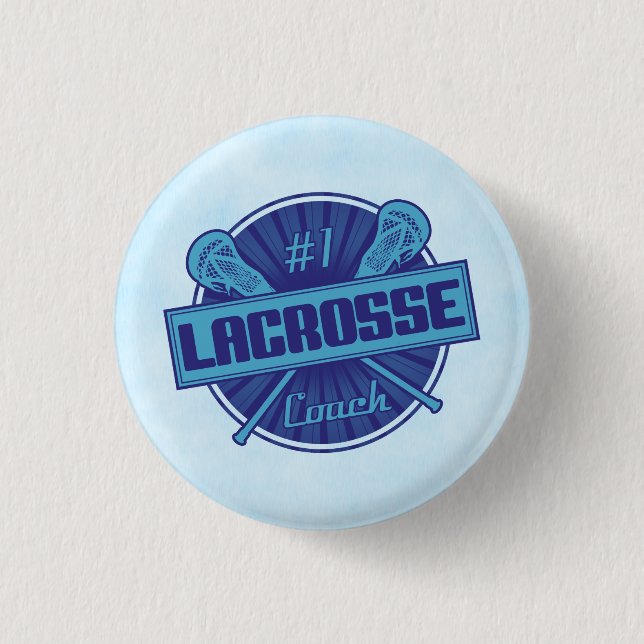 Anzahl Lacrosse Coach Abzeichen Button (Vorderseite)