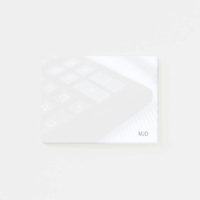 Anzahl und Schlüssel Post-it Klebezettel (Vorderseite)