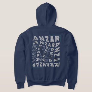 Anzar Streetwear Verdrehte Typografie Amazigh  Hoodie