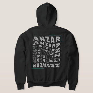 Anzar Streetwear Verdrehte Typografie Amazigh Hoodie
