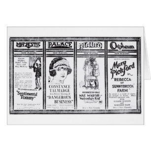 Anzeige 1921 Mary Pickfords Constance Talmadge