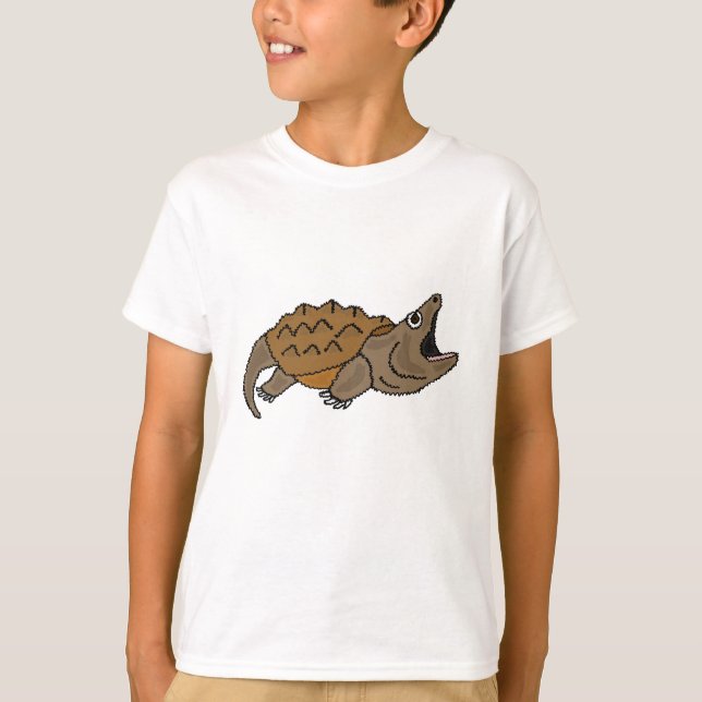 ANZEIGE cooler reißende Schildkröte-T - Shirt (Vorderseite)