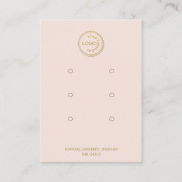 Anzeige der drei Seiten mit dem Logo hinzufügen Visitenkarte