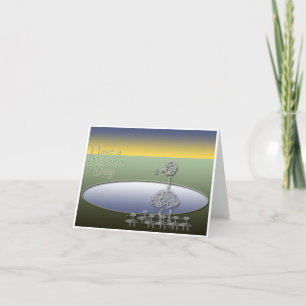 Anzeige der Holzbox Dankeskarte