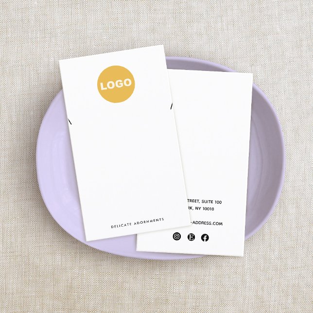 Anzeige des benutzerdefinierten Add-Logohalters fü Visitenkarte (Von Creator hochgeladen)