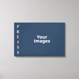 Anzeige des Fotos "Blue/Vanilla Family Name" Leinwanddruck