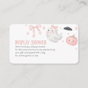 Anzeige Dusche Halloween Baby Dusche Begleitkarte