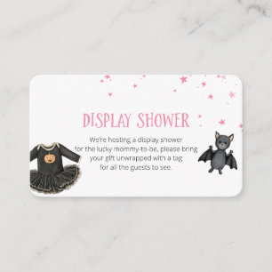 Anzeige Dusche Halloween Baby Shower Begleitkarte