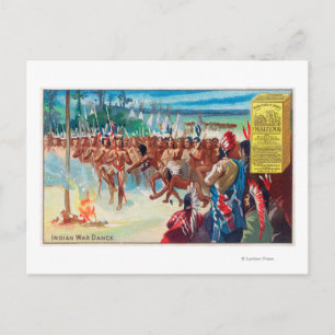 Anzeige eines indischen Tanzes, Maizena Product Ad Postkarte