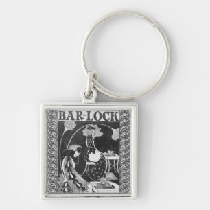 Anzeige für Bar-Verschluss Schreibmaschinen, Schlüsselanhänger