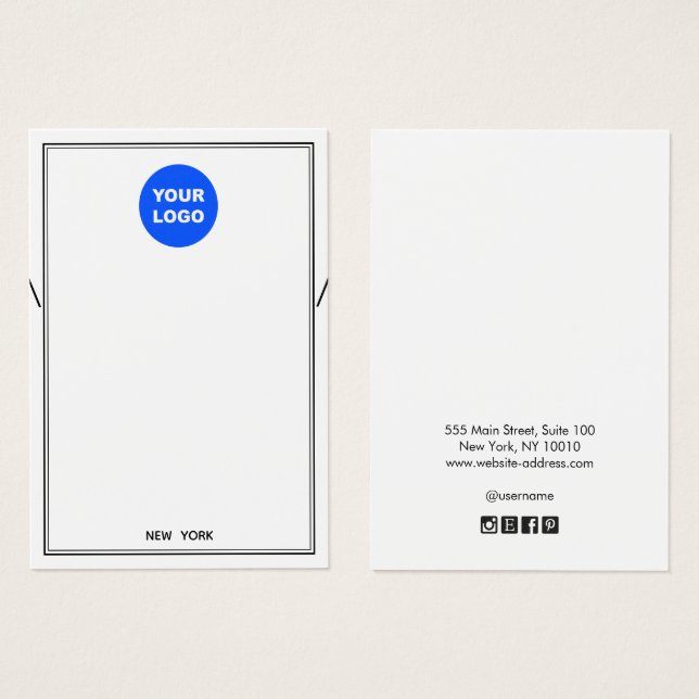 Anzeige für das Bracelet-Logo für die weiße Kette (Vorne & Hinten)