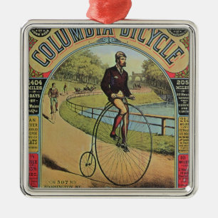 Anzeige für das Kolumbien-Fahrrad Silbernes Ornament