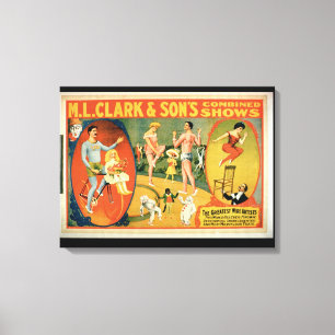 Anzeige für 'die beststen Draht-Künstler das W Leinwanddruck