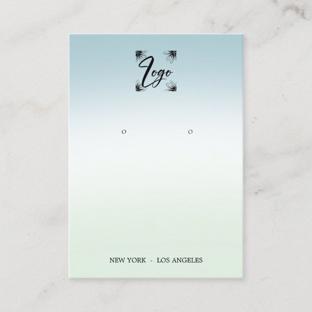 Anzeige für die Darstellung von Logokombinationen Visitenkarte (Vorderseite)