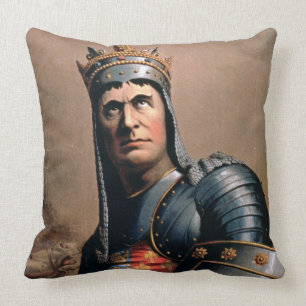 Anzeige für 'John McCullough als Richard III Kissen