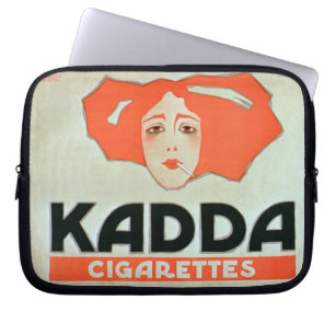 Anzeige für "Kadda Zigaretten" (Farbelitho Laptopschutzhülle