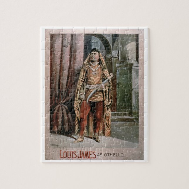 Anzeige für "Louis James als Othello" (Farbe Puzzle (Vertikal)