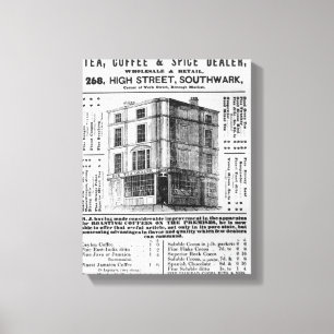 Anzeige für Robert Jones, Tee Leinwanddruck