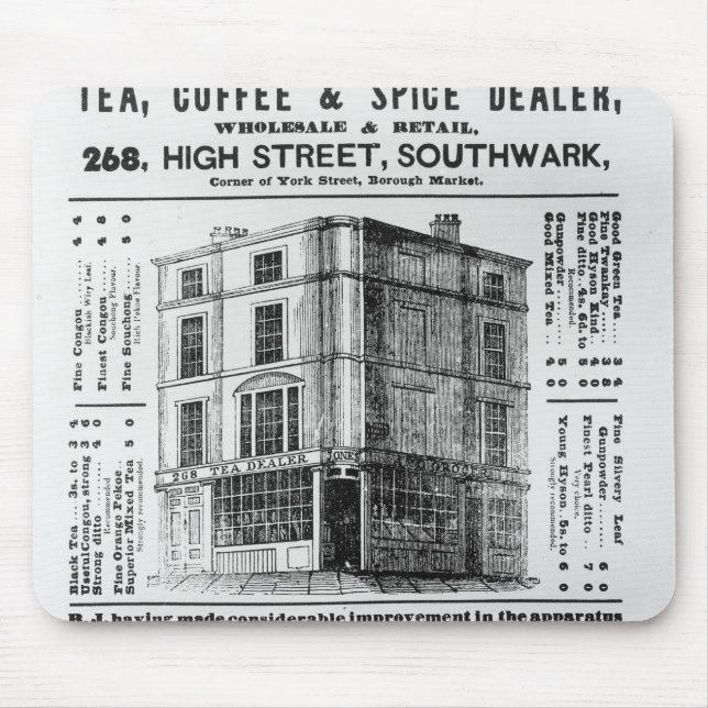 Anzeige für Robert Jones, Tee Mousepad (Vorne)