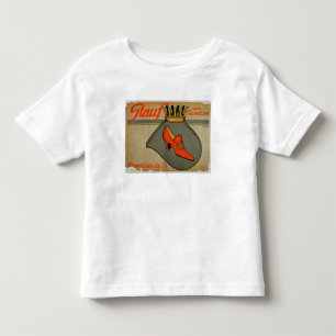 Anzeige für "Stauf beschuht" (Farbelitho) Kleinkind T-shirt