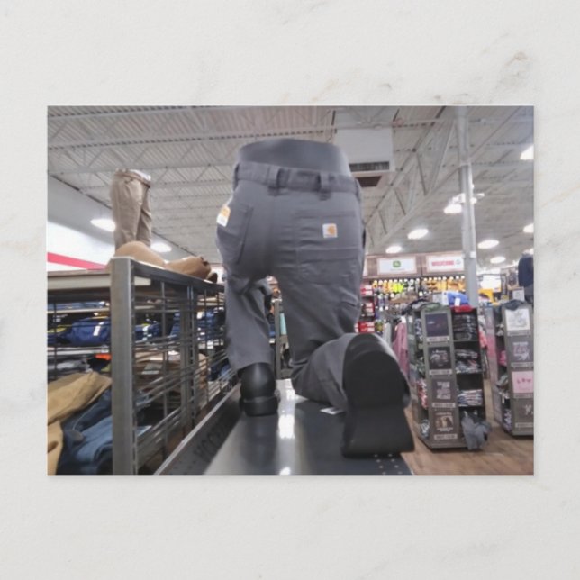 Anzeige im merkwürdigen Speicher Postkarte (Vorderseite)