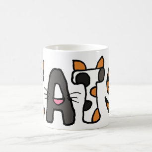 ANZEIGE künstlerische Katzen-Tasse Tasse
