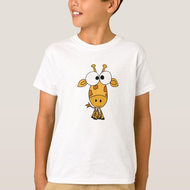 ANZEIGE lustiges Giraffen-Cartoon-Shirt T-Shirt (Vorderseite)