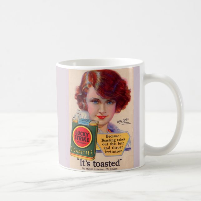 Anzeige mit 1929 Glückstreffer Kaffeetasse (Rechts)