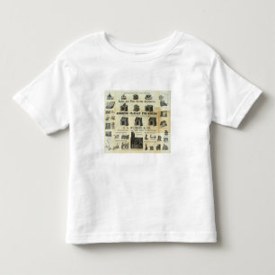 Anzeige mit Führer-Karte Kleinkind T-shirt