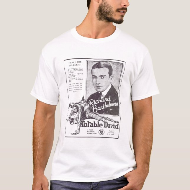 Anzeige stillen Films Richard Barthelmess Tol'Able T-Shirt (Vorderseite)