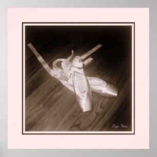 Anzeige "Toe Shoes" (Rose) Poster