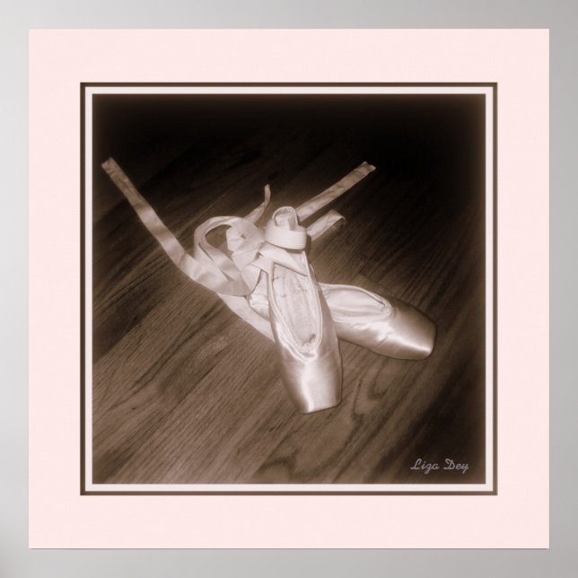 Anzeige "Toe Shoes" (Rose) Poster (Vorne)