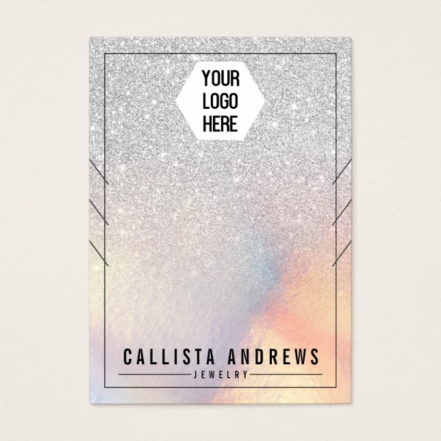 Anzeige von Glitzer-Iridescent-Netzklammern (Vorderseite)