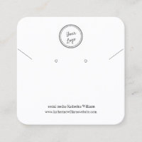 Anzeige von White Earring & Necklace |Logo hinzufü