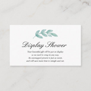 Anzeigen-Babypartyeinsatzkarte Begleitkarte