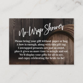 Anzeigen der Brautparty-Geschenkkarte Holzbalkenka Begleitkarte