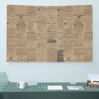 Anzeigen der Vergangenheit, NY 1856 Banner