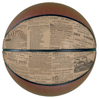 Anzeigen der Vergangenheit, NY 1856 Basketball