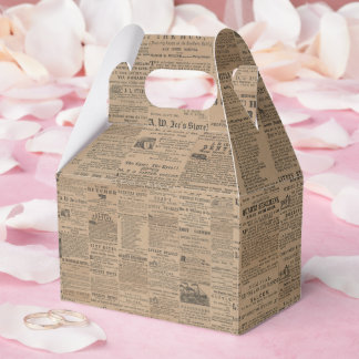 Anzeigen der Vergangenheit, NY 1856 Favor Box Geschenkschachtel