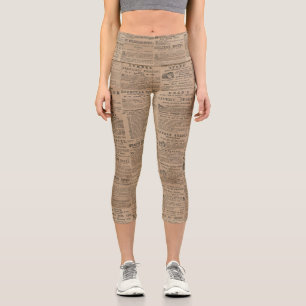Anzeigen der Vergangenheit, NY 1856 Hochgeschnitte Capri Leggings