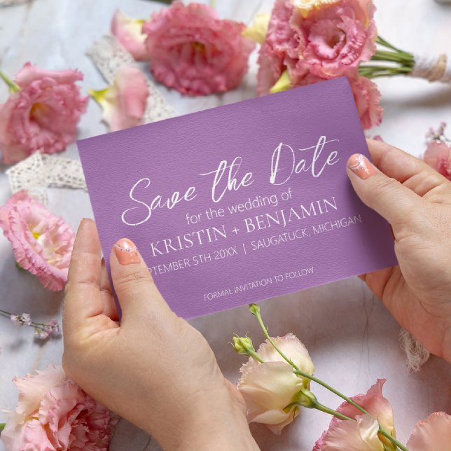 Anzeigen des Datums (Lila) Einladung (Von Creator hochgeladen)