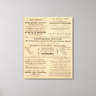 Anzeigen durch neun Firmen Leinwanddruck