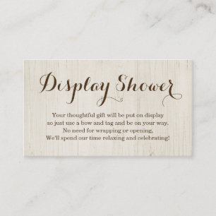 Anzeigen-Duschen-Einsatz für die Einladung -