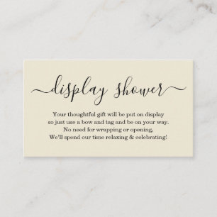 Anzeigen-Duschen-Einsatz für die Einladung -