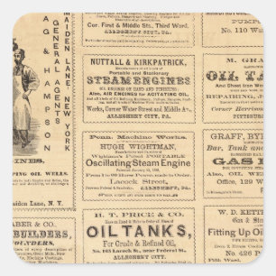 Anzeigen Quadratischer Aufkleber