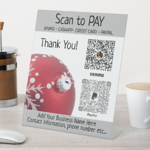 Anzeigen von benutzerdefinierten Weihnachtsfeldern Sockelschild