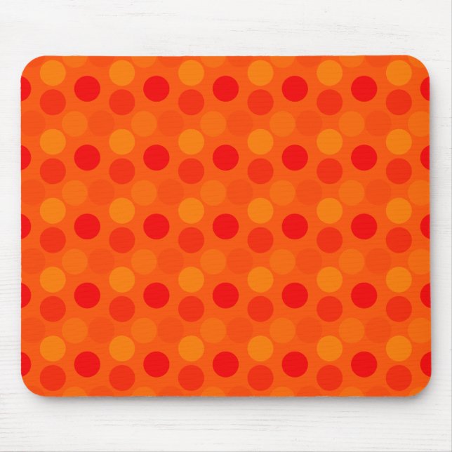Anzeigen von Punkten Orange Maus Pad Mousepad (Vorne)